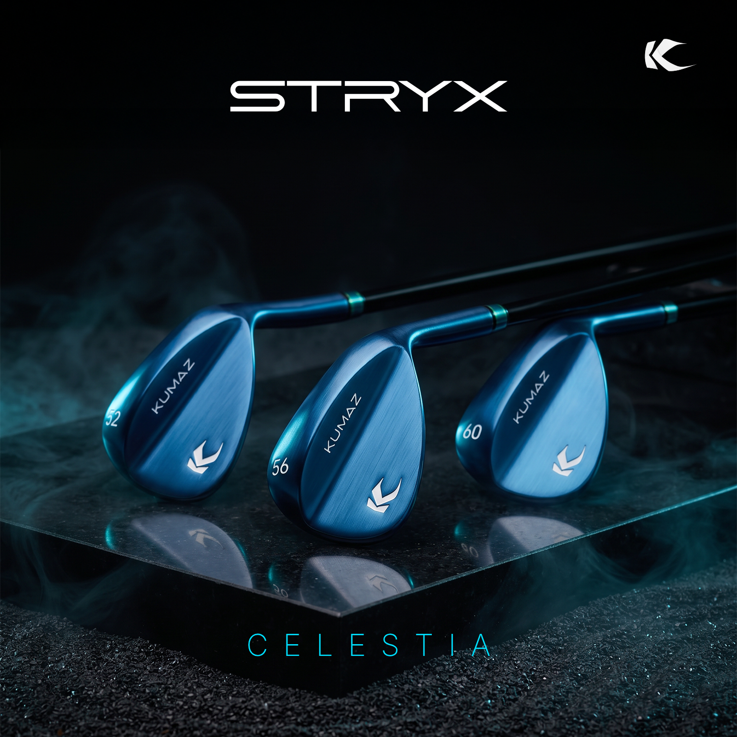 Wedges Kumaz STRYX Celestia acabado azul metálico