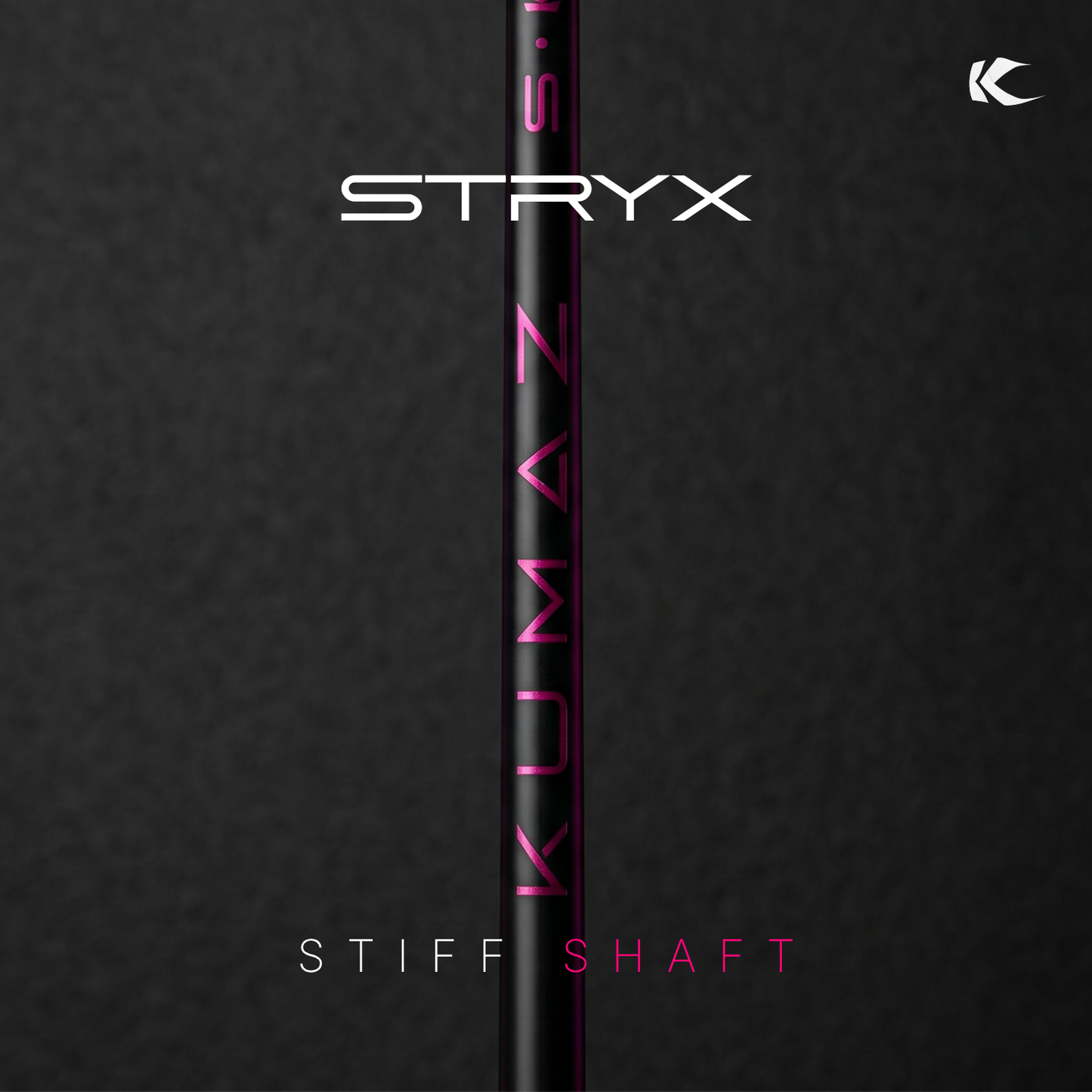Grip del Wedge Kumaz STRYX Blackpink color negro con detalles magenta