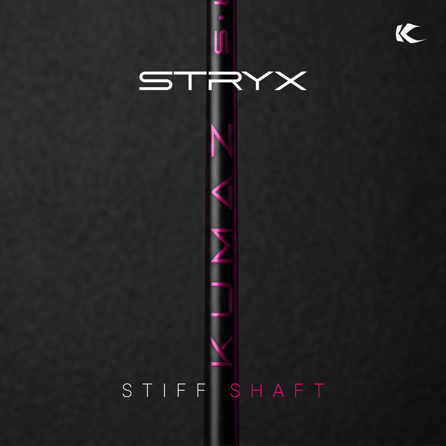Grip del Wedge Kumaz STRYX Blackpink color negro con detalles magenta