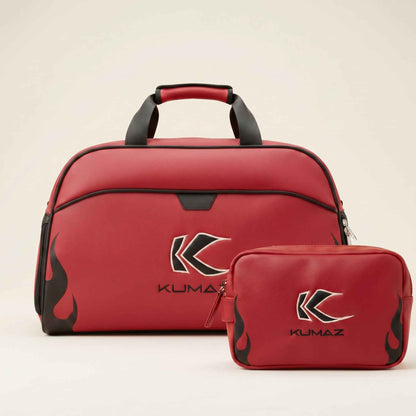 Maletín deportivo premium Kumaz Crimson Red con bolso organizador frontal