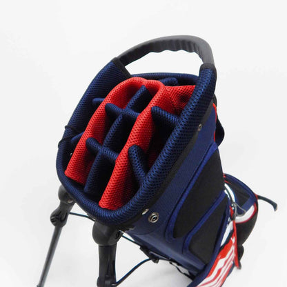 Interior de la Bolsa de Golf Kumaz STAR con 14 divisores independientes