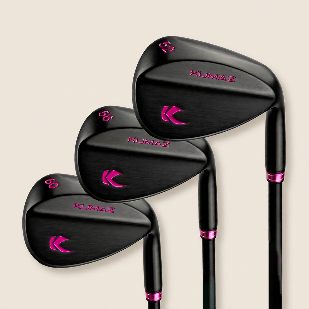 Set de Wedges Kumaz STRYX Blackpink 52° 56° 60° acabado negro mate