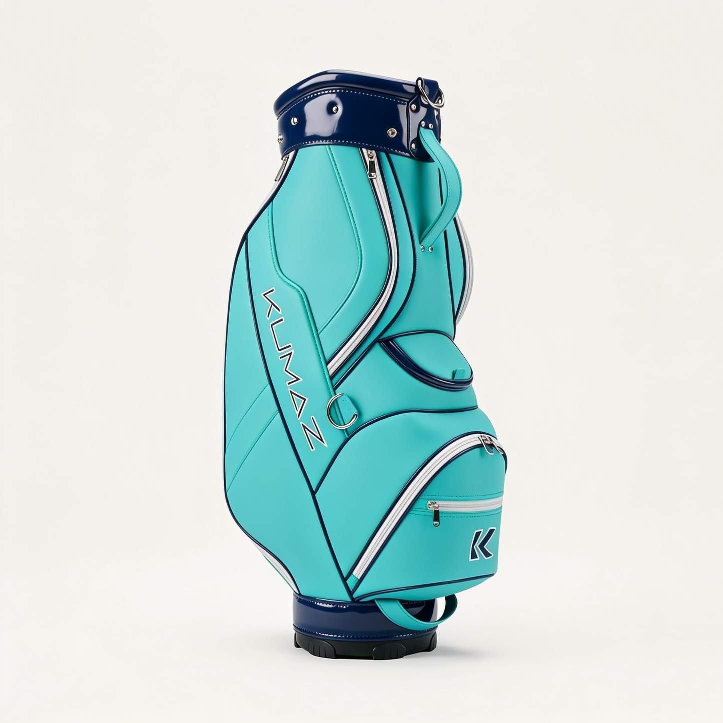 Vista lateral de la Bolsa de Golf Kumaz KGB01 Aqua Blue