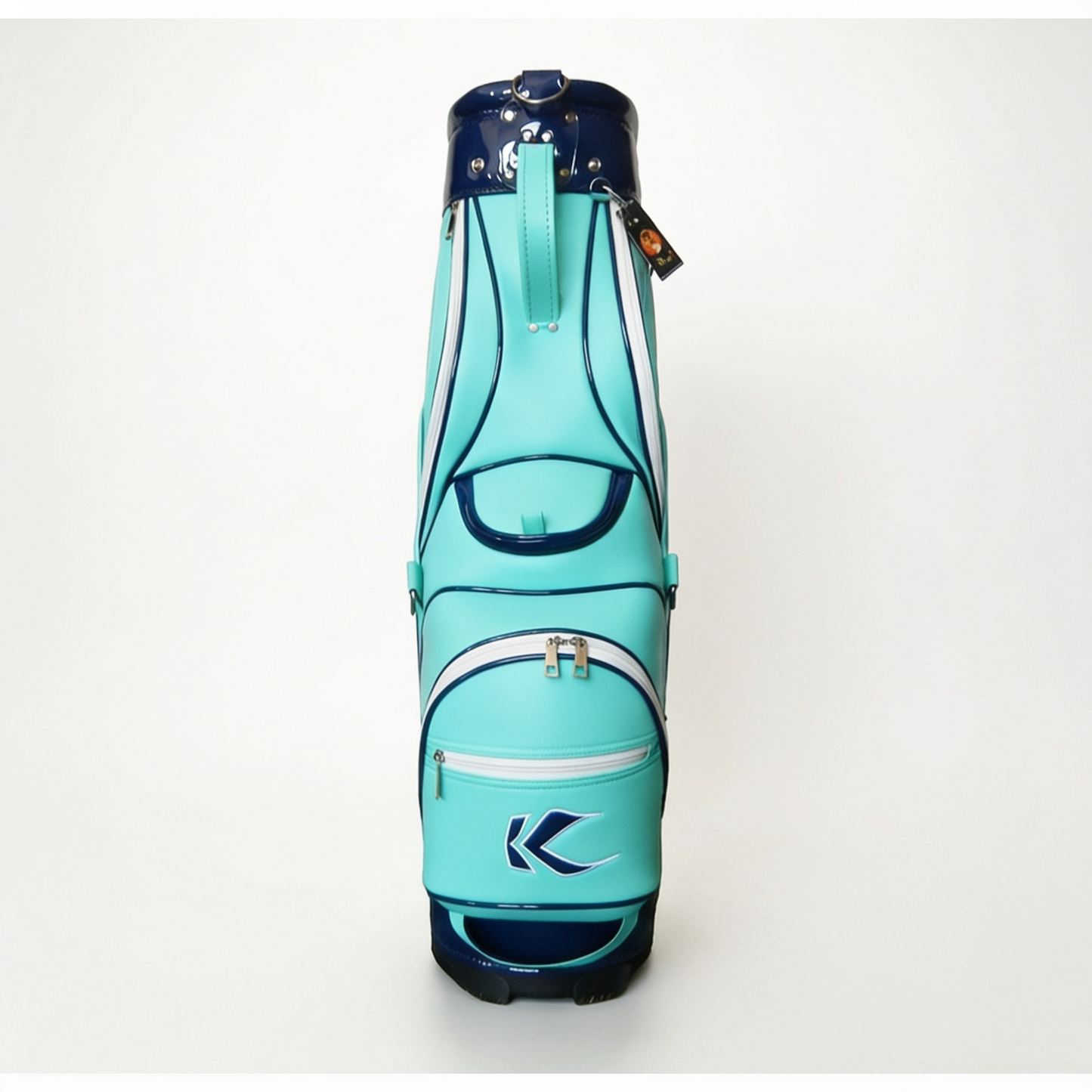 Vista trasera de la Bolsa de Golf Kumaz KGB01 Cart Bag Aqua Blue