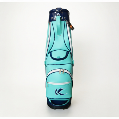 Vista trasera de la Bolsa de Golf Kumaz KGB01 Cart Bag Aqua Blue
