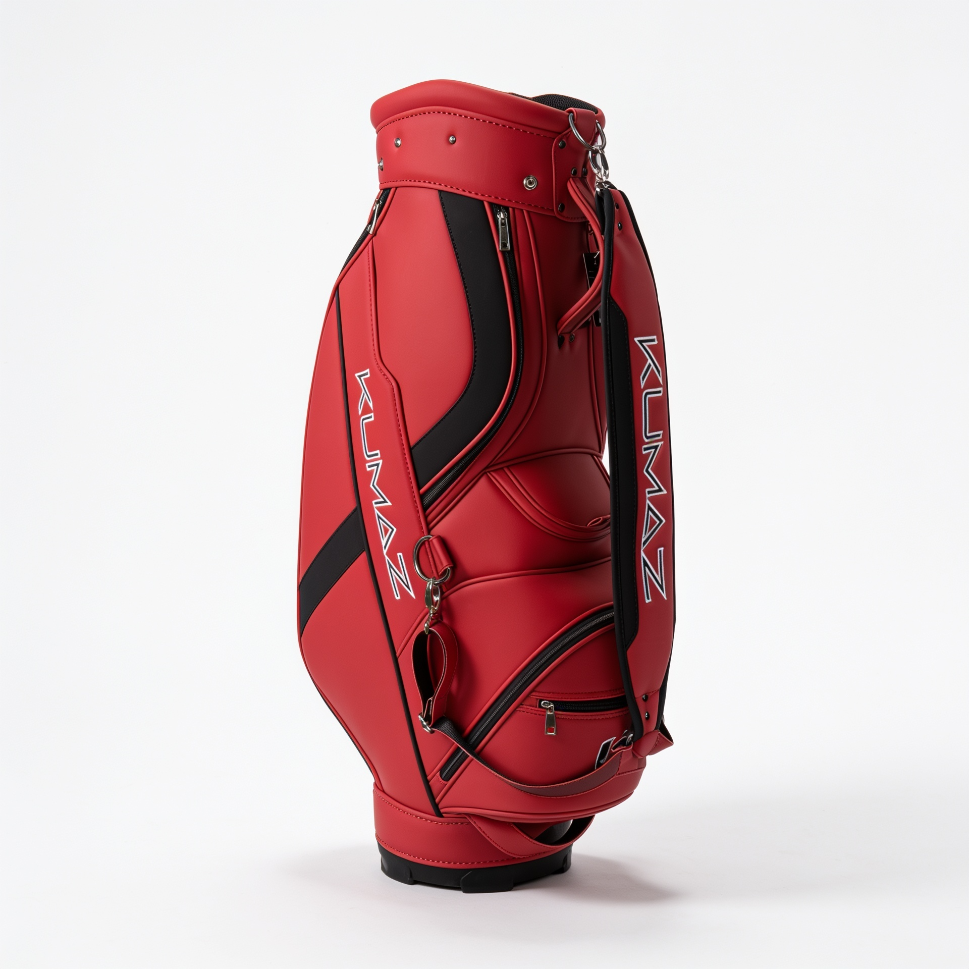 Vista trasera de la Bolsa de Golf Kumaz KGB01 Cart Bag Crimson Red