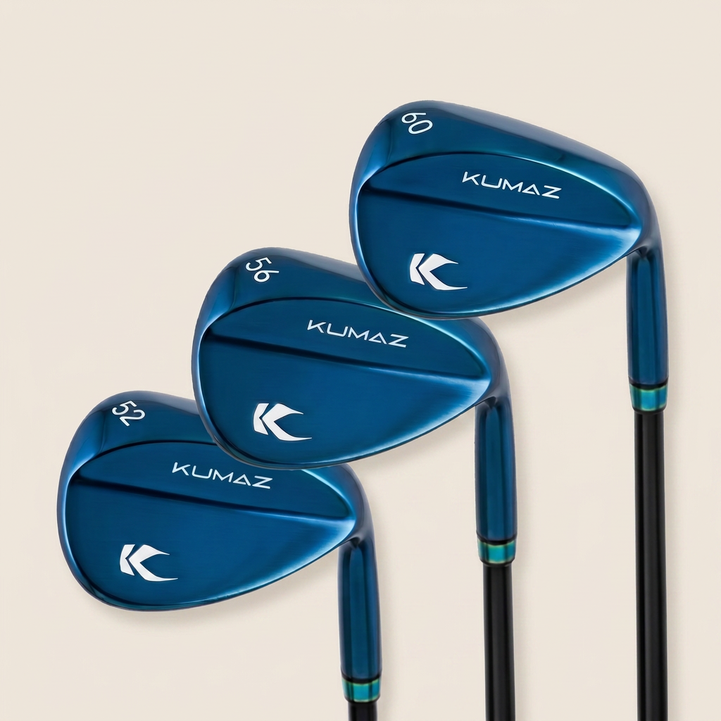 Set de Wedges Kumaz STRYX Celestia 52° 56° 60° acabado azul metálico