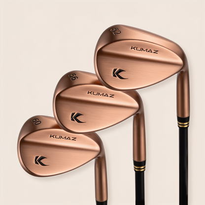 Set de Wedges Kumaz STRYX Copperstone 52° 56° 60° acabado cobre