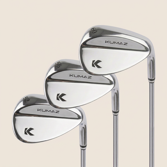 Set de Wedges Kumaz STRYX Silverforce 52° 56° 60° acabado plateado